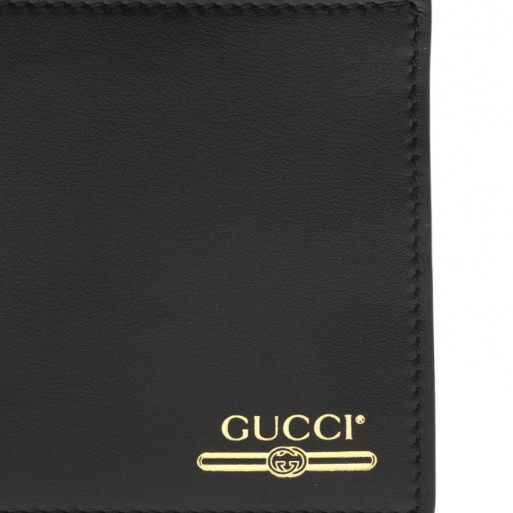 Gucci Mini Print Logo Leather Wallet w/ Coin pouch - Picture 8 of 10